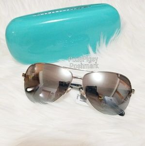 Kate Spade Bethann Palladium Aviators Sunglasses
